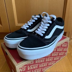 Vans Women's Old Skool Platform Sneakers in Black
